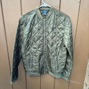 Polo by Ralph Lauren Green Quilted Bomber Jacket
